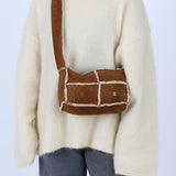 Chanel 2000 Shearling Suede Crossbody