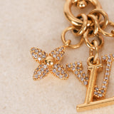 Louis Vuitton Monogram Crystal Flowers Micro Charm