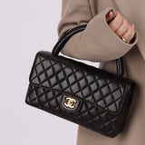 Chanel 1991 Lambskin Top Handle Kelly