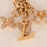 Louis Vuitton Monogram Crystal Flowers Micro Charm