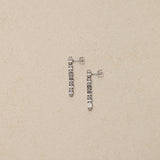 Celine Silver Sterling Logo Blocks Drop Earrings