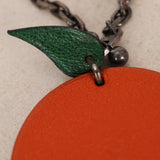 Hermès Orange D'H Chevre Mysore Orange Bag Charm