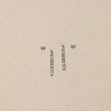Celine Silver Sterling Logo Blocks Drop Earrings