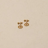 Dior Navy Drop Earrings