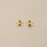 Chanel 1996 CC Turnlock Clip-On Earrings 24k GP