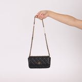 Chanel Caviar Coco Enamel Mini Rectangle Flap