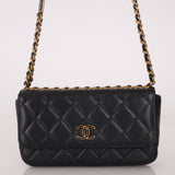 Chanel Caviar Coco Enamel Mini Rectangle Flap