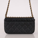 Chanel Caviar Coco Enamel Mini Rectangle Flap