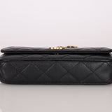 Chanel Caviar Coco Enamel Mini Rectangle Flap