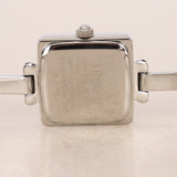 Gucci 1900L Square Stainless Steel Onyx Face Watch 19mm