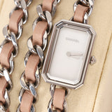 Chanel Limited Edition Silver Première Lock Wrap Watch 15mm