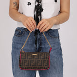 Fendi Zucca Chain Pochette