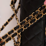 Chanel 2025 Caviar Chain Top Handle Turnlock Mini Flap