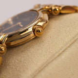 Rare Fendi Orologi 770L Gold Black FF Dial Watch, 26mm