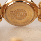 Rare Fendi Orologi 770L Gold Black FF Dial Watch, 26mm