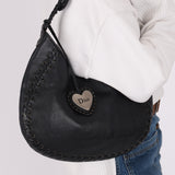Dior 2007 Grained Calfskin Lace-Up Hobo