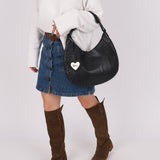 Dior 2007 Grained Calfskin Lace-Up Hobo