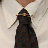 Celine Triomphe Safety Pin Brooch