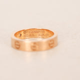 Cartier 18K Rose Gold Diamond Mini Love Ring, Size US 4.5