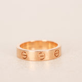Cartier 18K Rose Gold Diamond Mini Love Ring, Size US 4.5