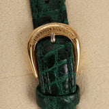 Tiffany & Co 18K Yellow Gold and Crocodile Atlas Watch 24mm