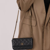 Chanel Caviar Coco Enamel Mini Rectangle Flap
