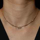 Dior Claire D Lune Pearl and Crystal Necklace