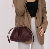Loewe Dark Burgundy Medium Flamenco w/ Donut Chain
