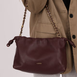 Loewe Dark Burgundy Medium Flamenco w/ Donut Chain
