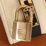 Hermes Gold Noir Kelly Watch 20mm