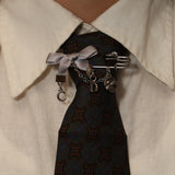 Dior Beauty Bow Safety Pin Brooch