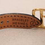 Hermes Gold Noir Kelly Watch 20mm