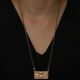 Fendi Gold Baguette Necklace