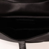 Dior 2019 Black Satin Crystal Mini Saddle Bag