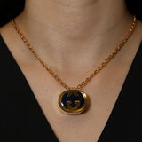 Vintage Gucci Pill Case Pendant Necklace