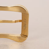 Fendi Leopard Pony Hair Buckle Motif Watch 32mm