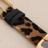 Fendi Leopard Pony Hair Buckle Motif Watch 32mm