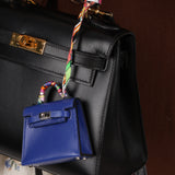 Hermès 2021 Tadelakt Bleu Electrique Micro Kelly Twilly PHW