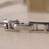 Gucci 1900L Square Stainless Steel Onyx Face Watch 22mm