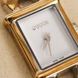 Gucci 1800L Gold Plated and Stainless Steel Lizard Horsebit Watch 16mm