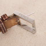 Fendi Zucchino Monogram Stainless Steel Silver Watch 24mm