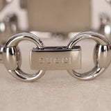 Gucci Signoria Silver Mother of Pearl Horsebit Watch 24mm