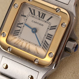 Cartier Stainless Steel and Yellow Gold Santos Garbe Watch 23mm