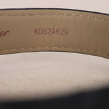 Cartier Small Stainless Steel Santos Dumont Alligator Watch 27mm