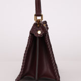 Fendi Woven Leather Petite Peekaboo ISeeU w Strap