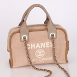 Chanel 2014 Canvas Rue Cambon Bowler Bag