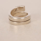Gucci 925 Sterling Silver Spiral Ring, Size US 5.75