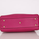 Gucci Calfskin Bamboo Bright Bougainville Mini Shopper Tote
