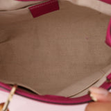 Gucci Calfskin Bamboo Bright Bougainville Mini Shopper Tote