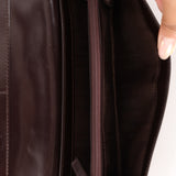 Celine Triomphe Suede & Croc Embossed Wallet